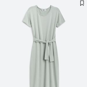 BB Dakota x Steve Madden Elisa Tie Detail Dress in Light Green, Large